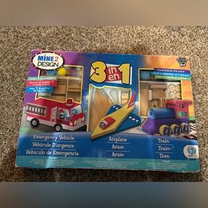 3-in-1 Kids Toy Set - Red, Blue, Yellow